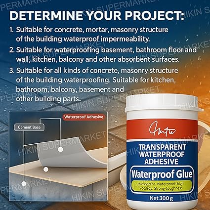 💧Buy 1 Get 1 FREE – Transparent Waterproof Glue + Free Brush!🔥